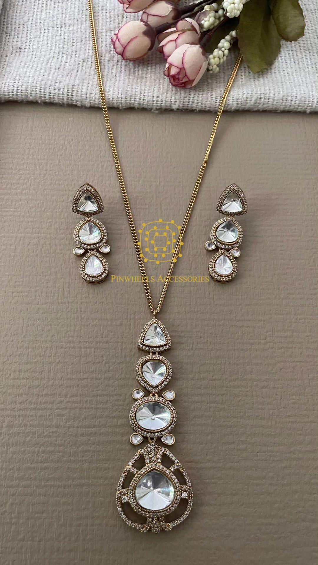 POLKI PENDANT SET 