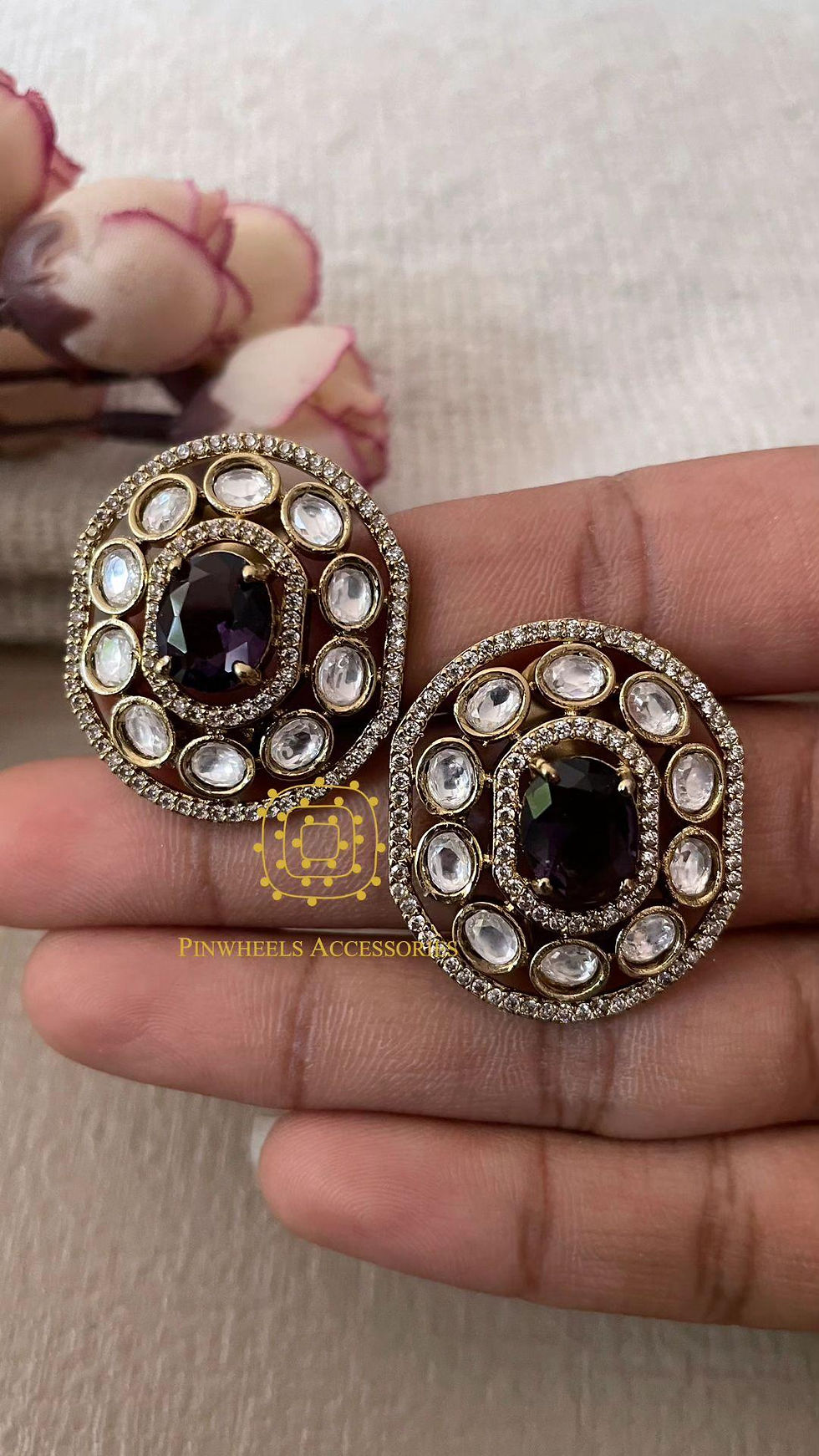 Thumbnail: DOUBLET STONE STUDS