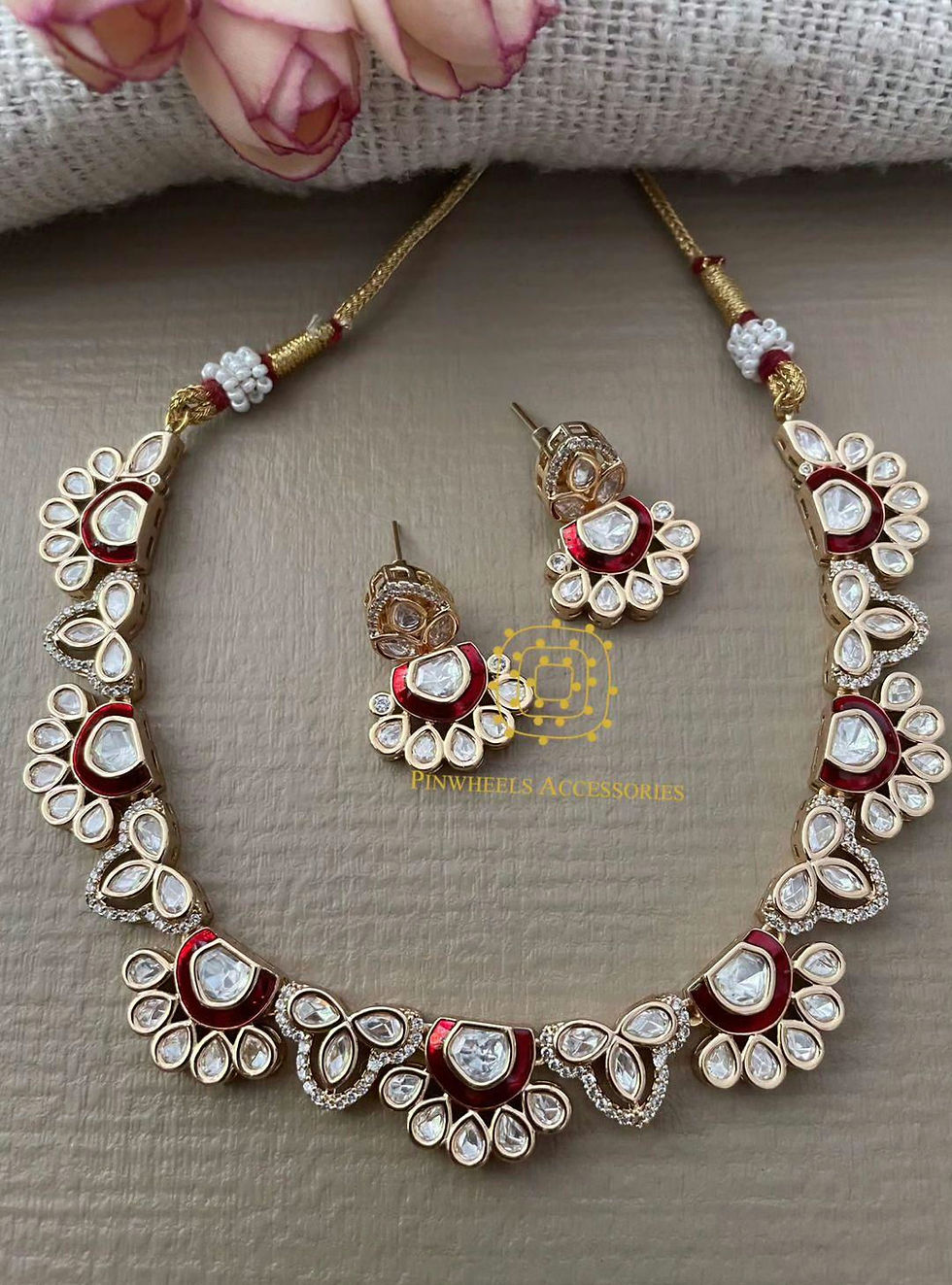 Thumbnail: KUNDAN MEENAKARI NECKLACE 
