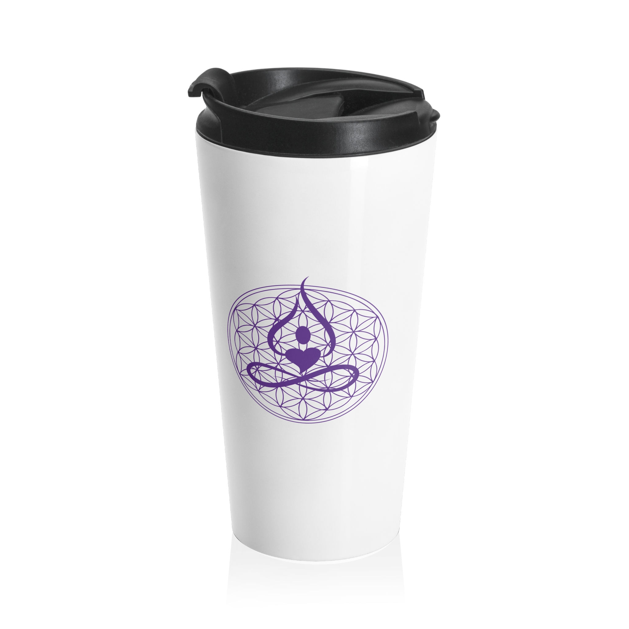 SoderWorld Stainless Steel Travel Mug with Positive Words