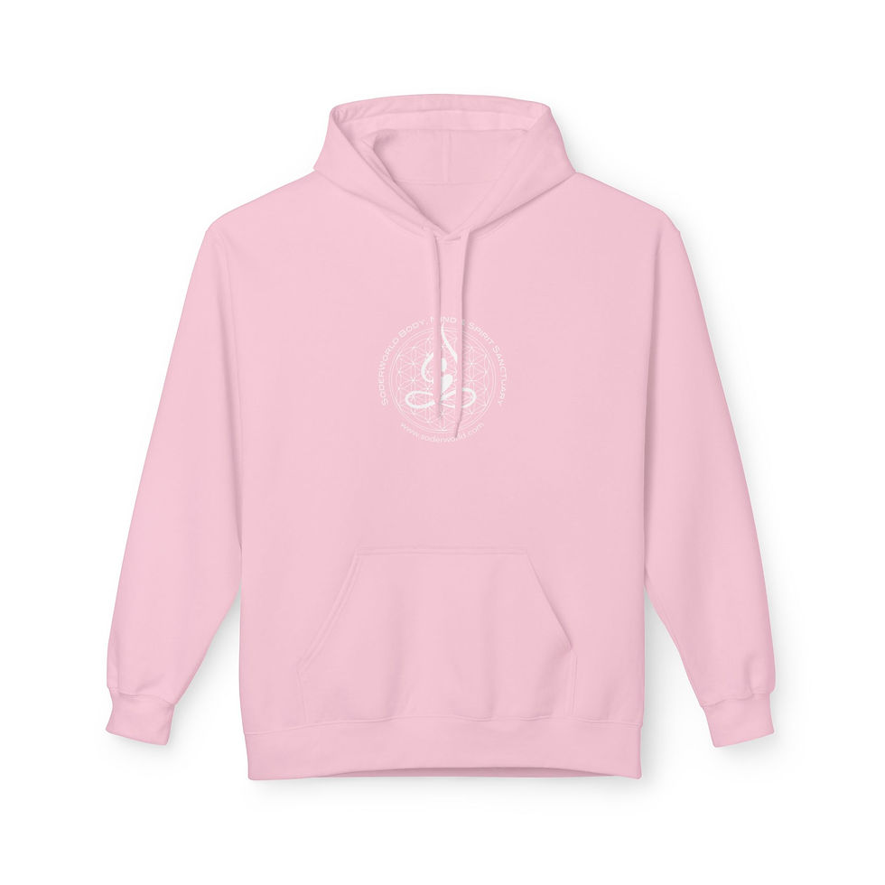 Thumbnail: Unisex Softstyle Fleece Hoodie "SoderWorld logo/words"