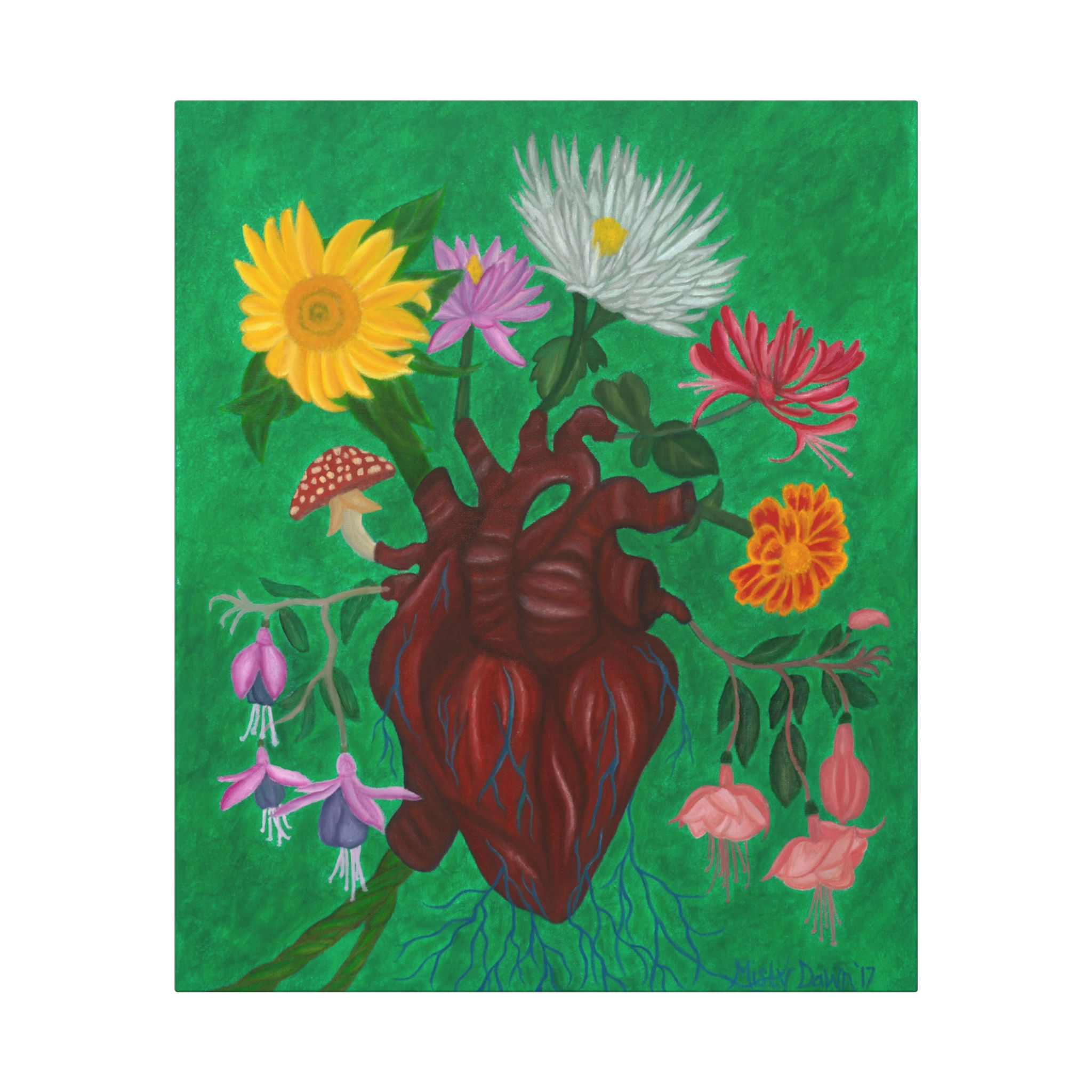 Love Blossoms Canvas Art Wrap~ Misty Dawn 20x24