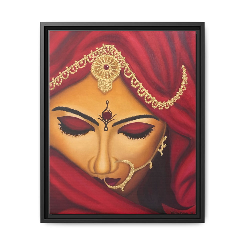 Thumbnail: Crimson Bride Matte Canvas, Framed- Misty Dawn