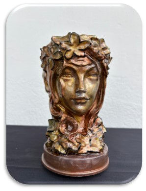 Miniature : Vase Buste féminin "Déesse de la Nature"