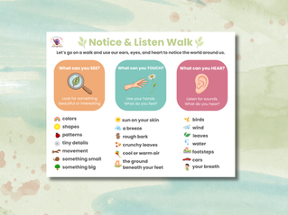 Notice & Listen Walk (FREE Printable)