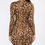 Thumbnail: Sexy Leopard Printed Lace Up Dress