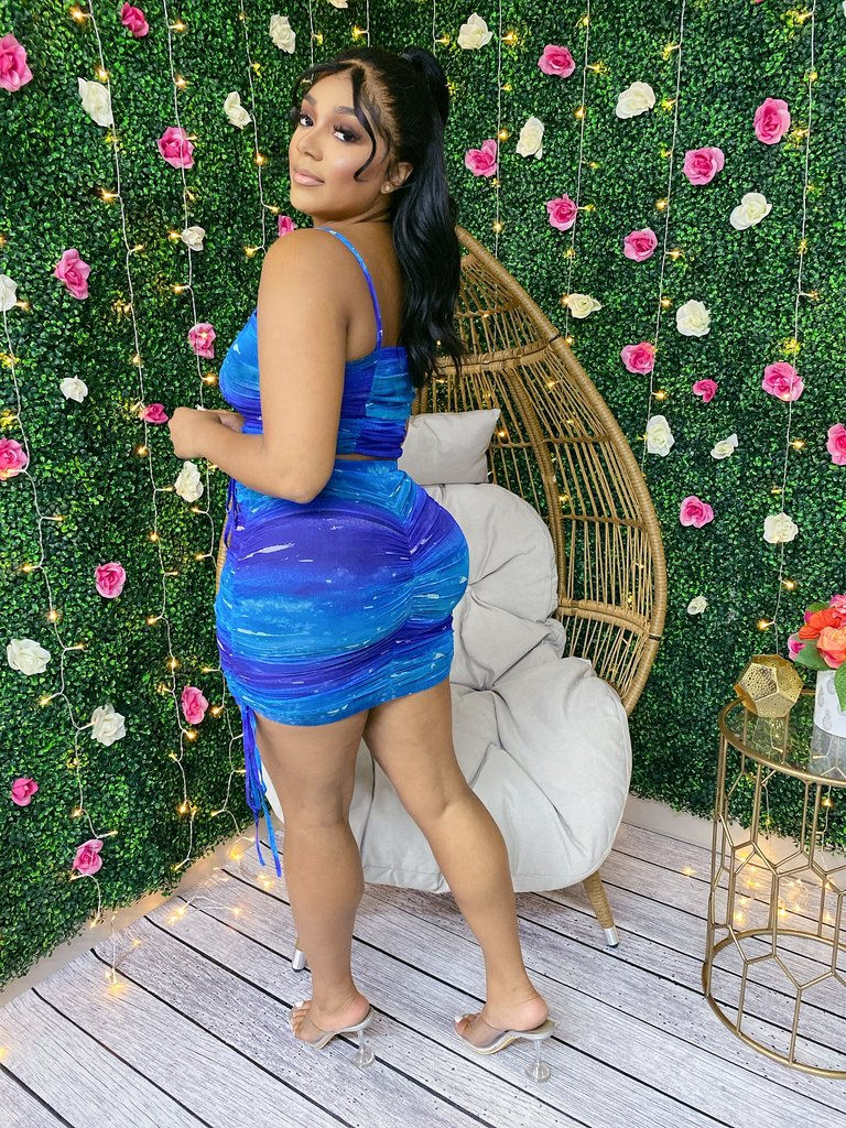 Thumbnail: Sexy The Dye is Tied Skirt Set