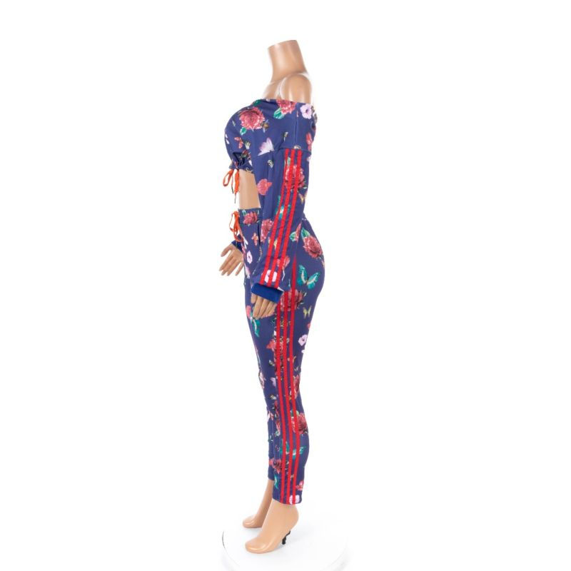 Thumbnail: Sexy Flower Print Sports Set
