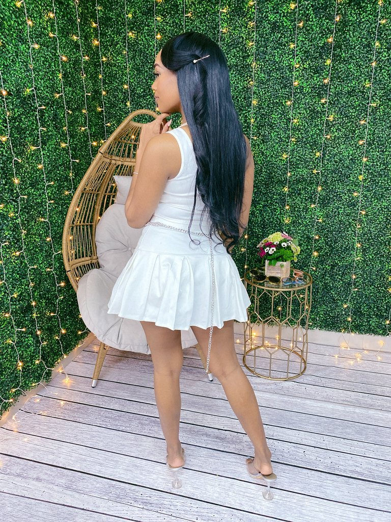Thumbnail: Sexy Pleated Tennis Skirt Set