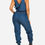 Thumbnail: Sexy Denim V-Neck Jumpsuit