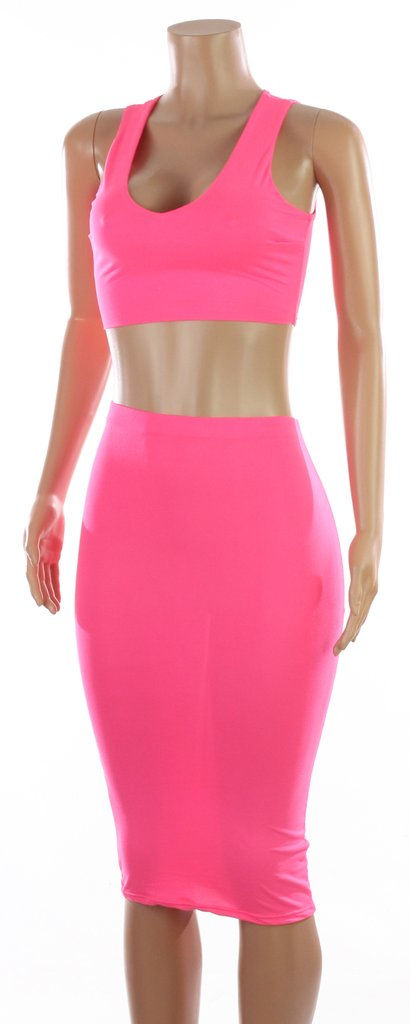 Thumbnail: Sexy Solid Skirt Set