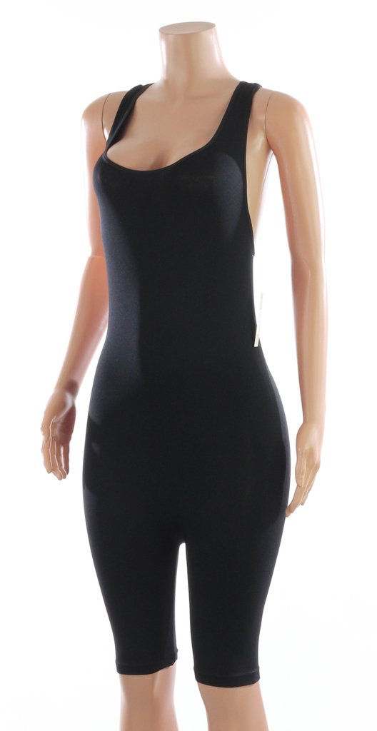 Thumbnail: Sexy Solid Seamless Racerback Romper
