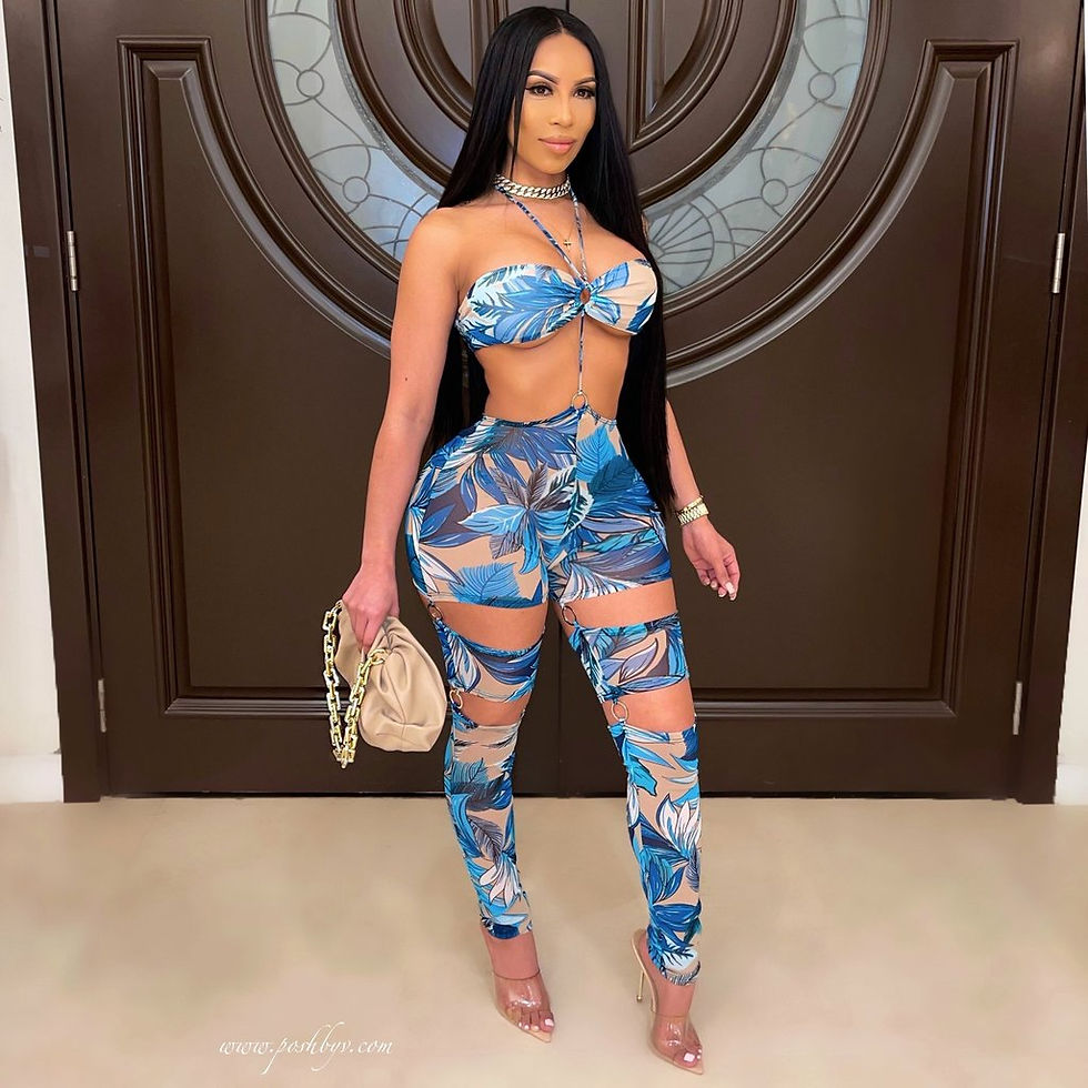 Sexy In Tropical Paradise Jumpsuit 