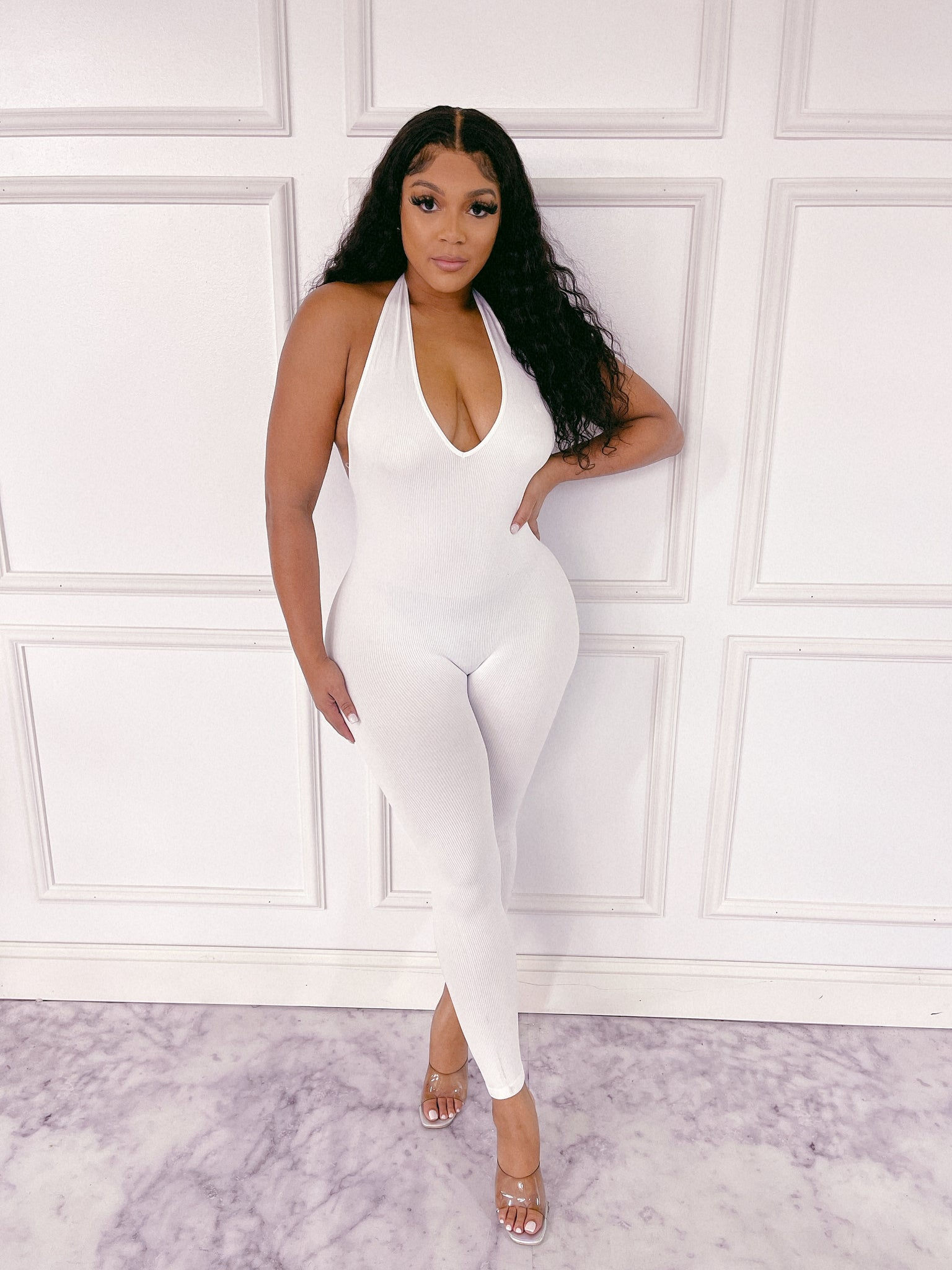 Sexy Halter Sleeveless Katsuit