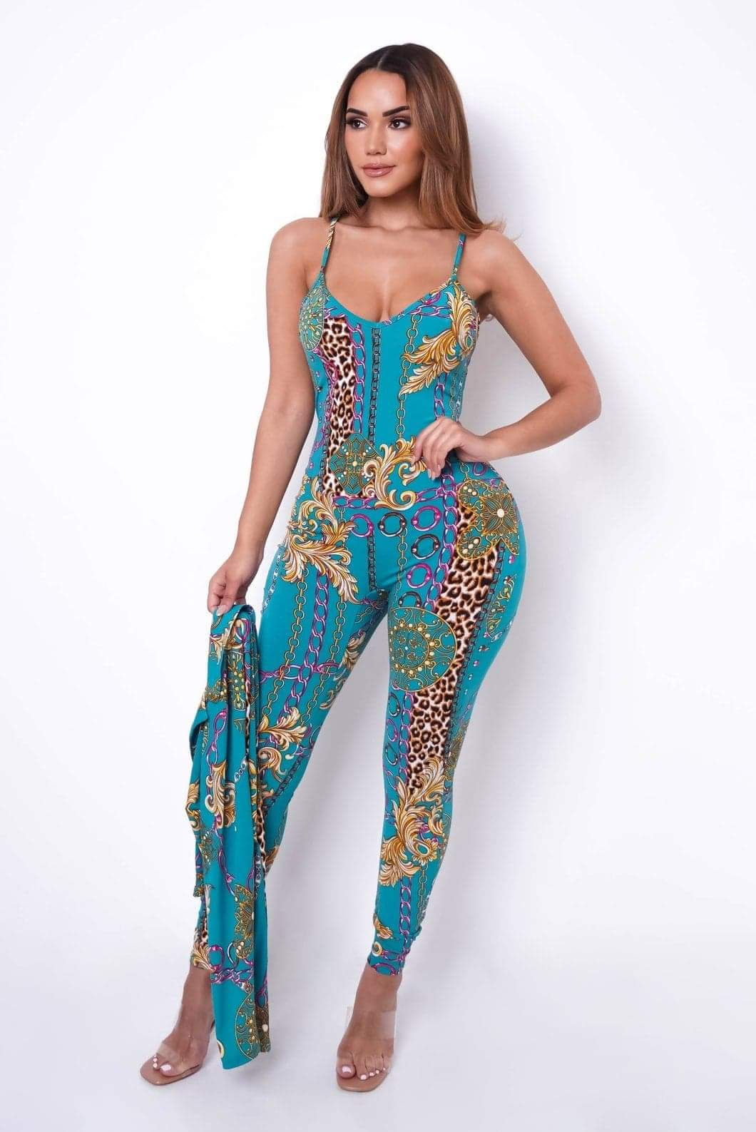Sexy Spike Me Jumpsuit Set