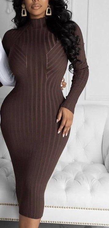 Thumbnail: Sexy Fit Me Jus Right Ribbed Dress