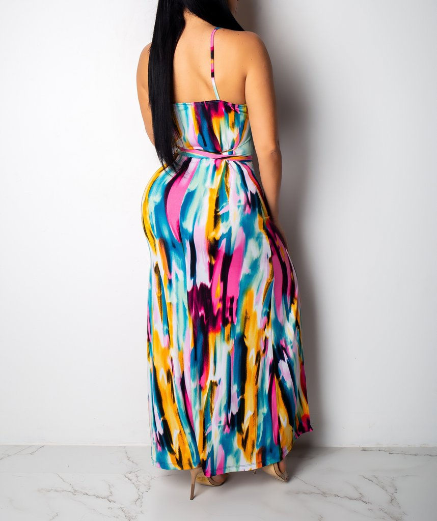 Thumbnail: Sexy Multicolor Maxi Dress