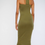 Thumbnail: Sexy Olive Choker Neck Bodycon Dress