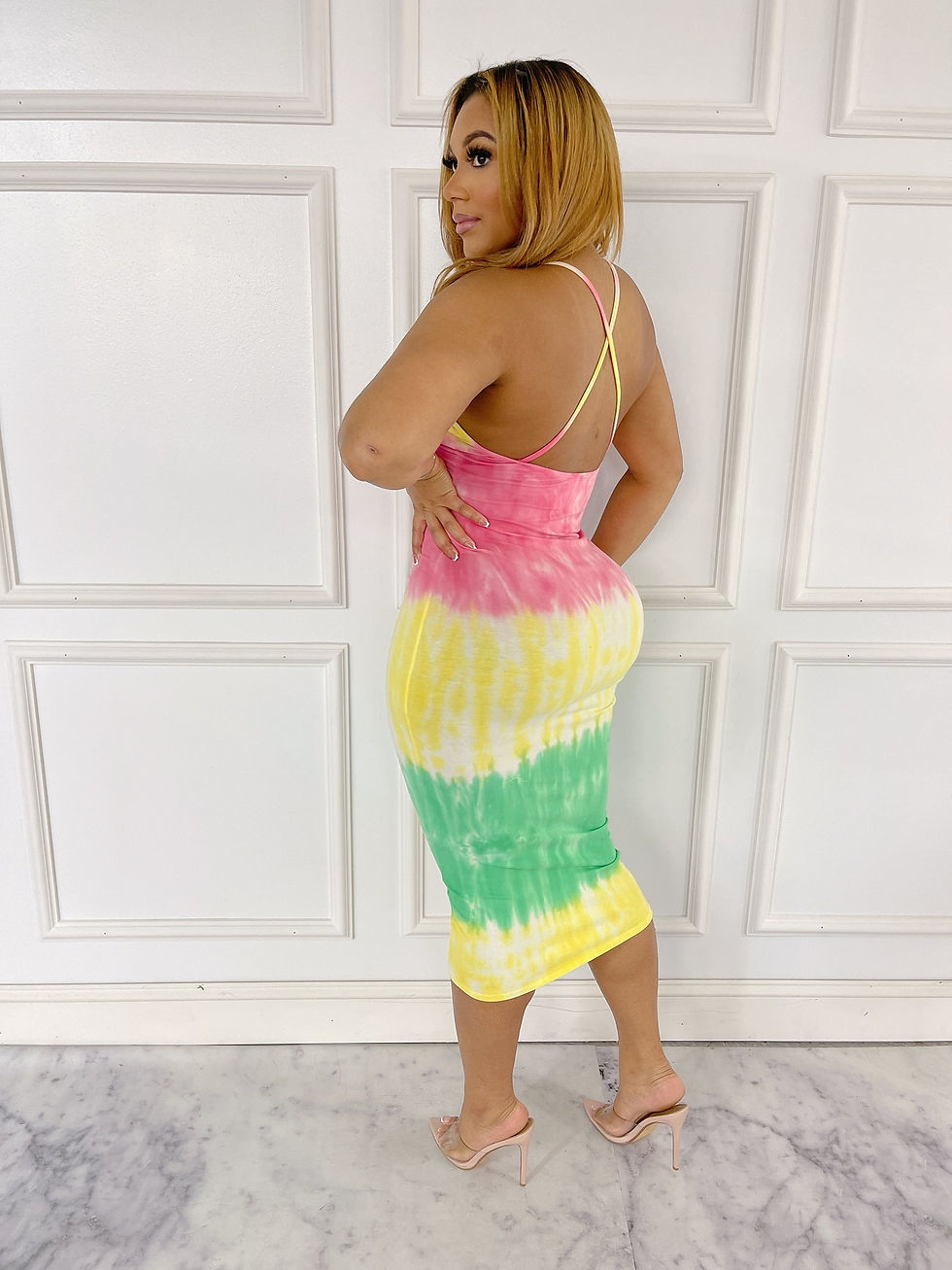 Thumbnail: Sexy X-Back We Dyed Dress