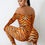 Thumbnail: Sexy Mesh Tiger Printed Set