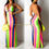 Thumbnail: Sexy Candy Striped Open Side and Back Dress