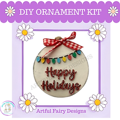 DIY Happy Holidays Ornament Kit
