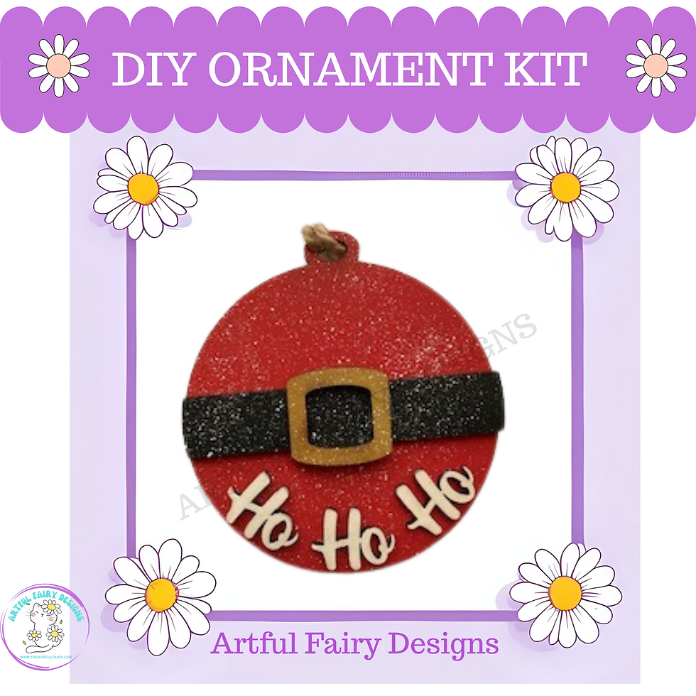 DIY Ho Ho Ho Ornament Kit