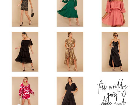 what to wear: fall wedding {guest} dress guide