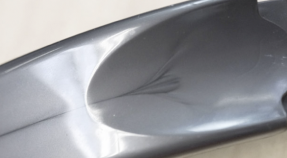 Weld Lines from changes in flow path.