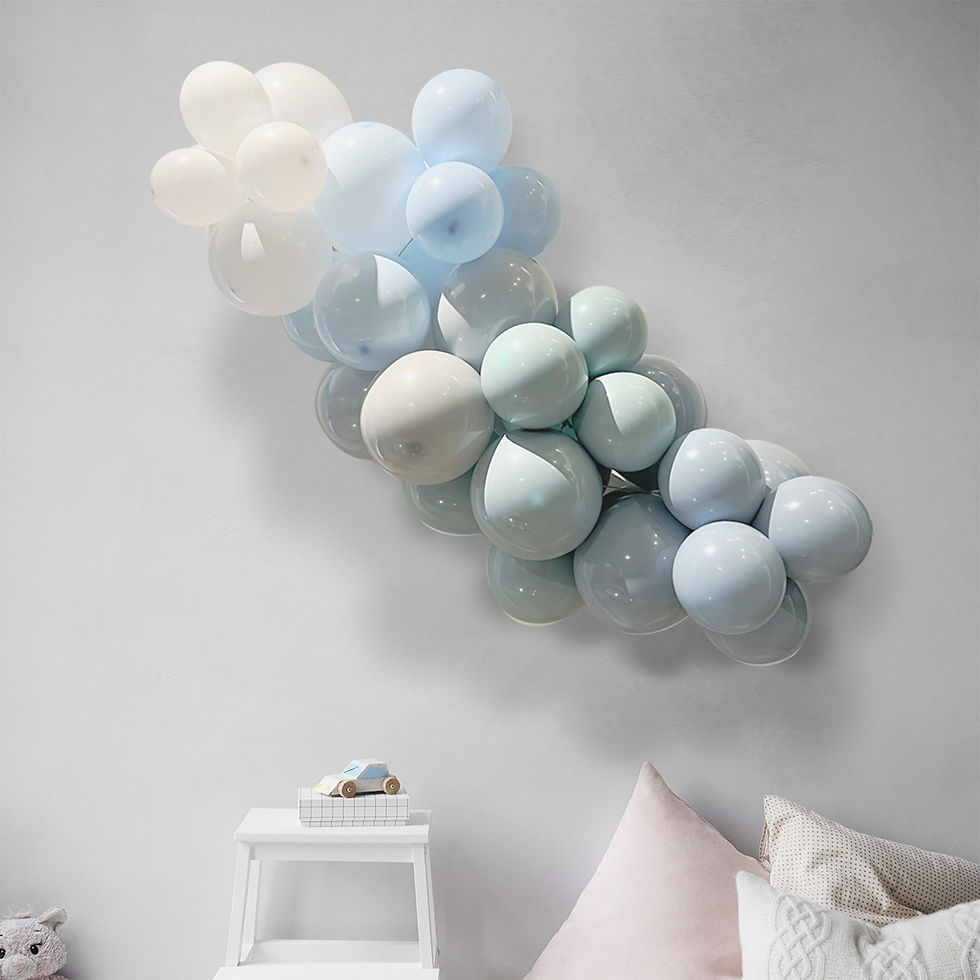 Thumbnail: Matte Double Stuffed Dusty Blue Balloons | Choose Your Own Boho Balloons!