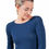 Thumbnail: EGi Cashmere/Modal Top - Blue, Black & Walnut