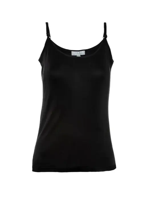 Thumbnail: Alice & Lily Silk Camisole (Black, Taupe & Natural)