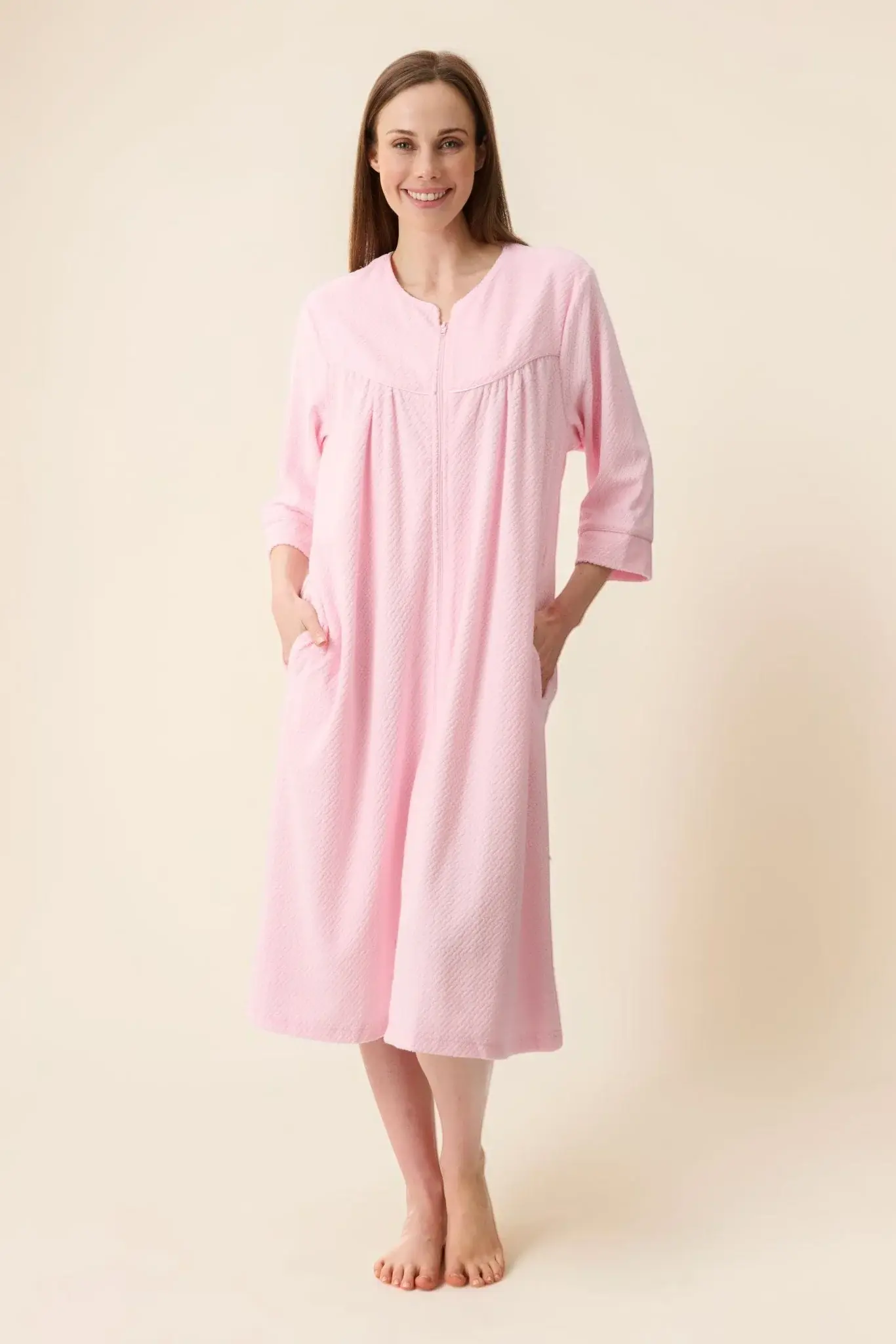 Givoni Jacquard Zip Robe (Pink)