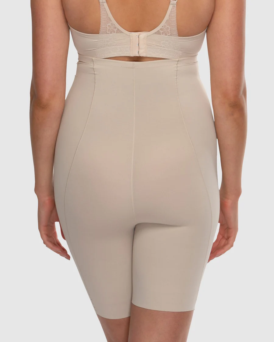Hush Hush HH010 Harmony HighWaist Thigh Shaper (Black & Nude