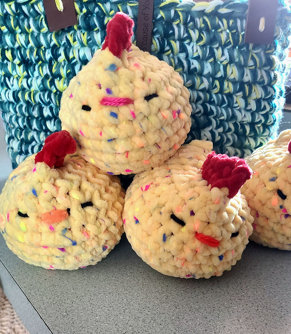 Yellow Amigurumi Chicken