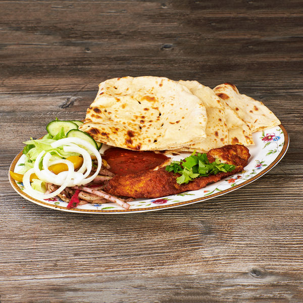 Masala Fish on Naan