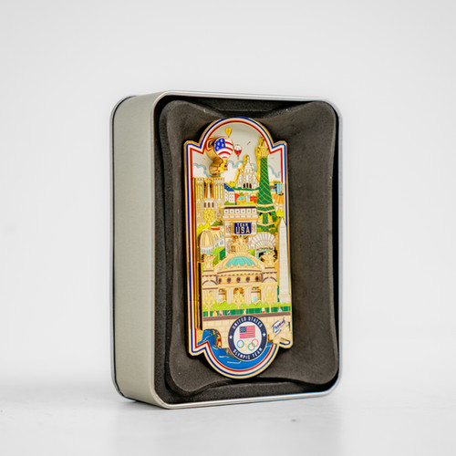 オリンピック　アメリカ　フェンシング　ピンバッジ オリンピックアメリカフェンシングピンバッジ