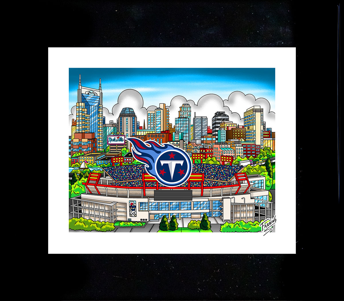 Tennessee Titans 3-D Mini Print