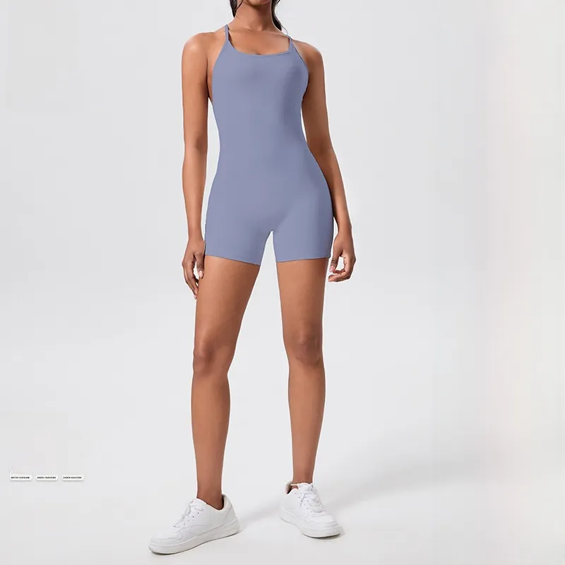 Womens One-Piece Yoga Sportswear - 1