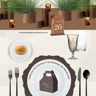 wedding tablescape mockup with The Wedding Talk Membership