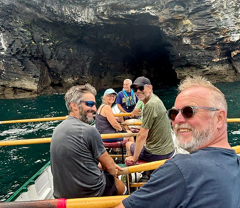 Harbour Rowing Club, Boscastle rows out of Boscastle Harbour. Some members love social rows that explore the local coastline.