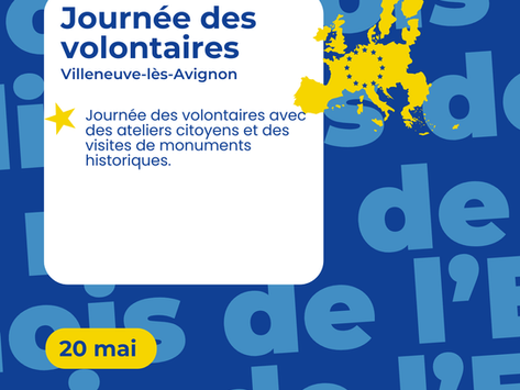 Mardi 20 mai - Journée des volontaires - Villeneuve-lès-Avignon