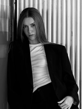 Sara Jiménez, female runway and beauty model for Salitre Models Canary Islands. LOreal and ICON fashion show New Face portrait.