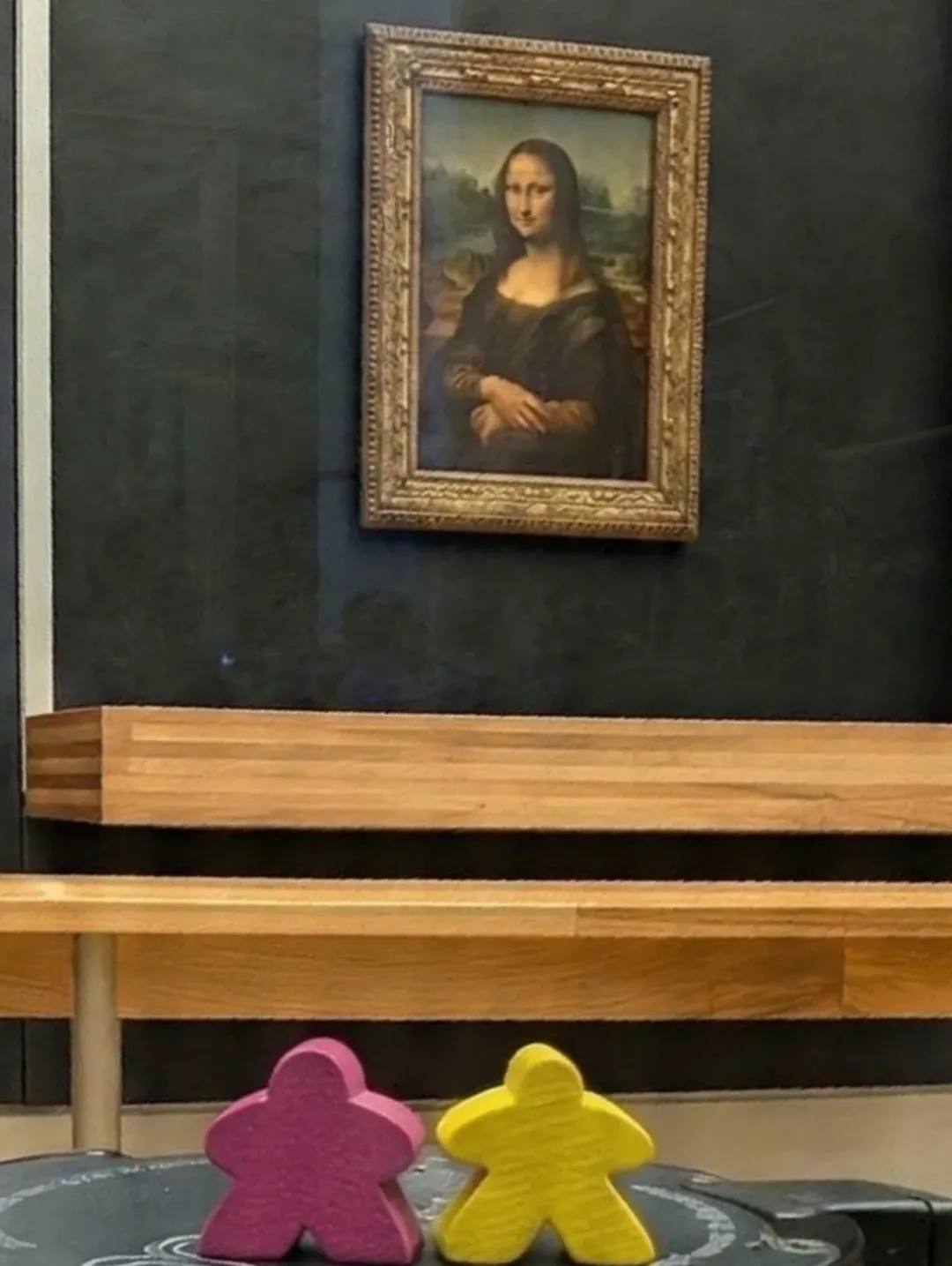 meeples with mona lisa