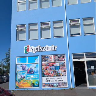 Spilavinir in Reykjavic storefront