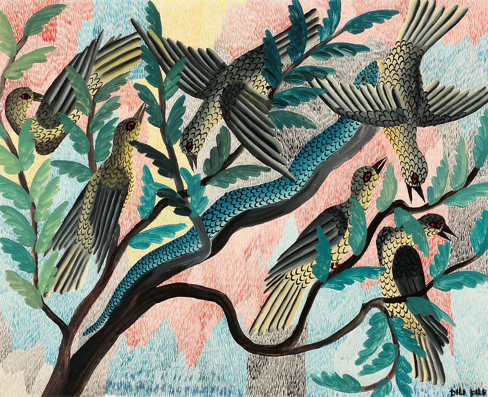Congolese painting by Pilipili Mulongoy