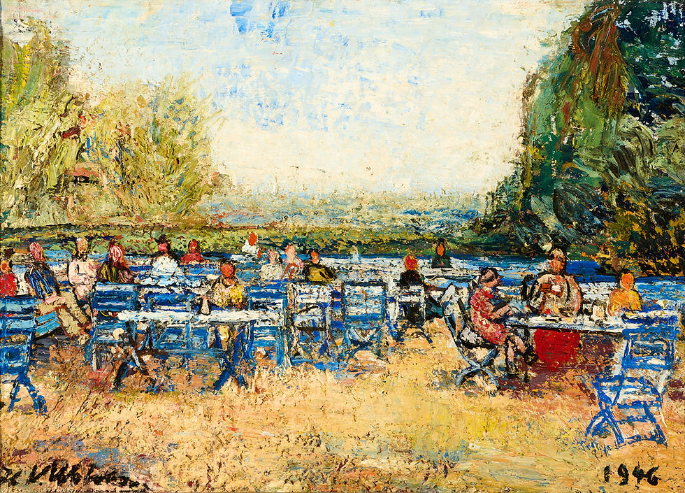 Expressionist painting by Henri Victor Wolvens