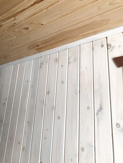 Tongue & Groove pine whitewashed