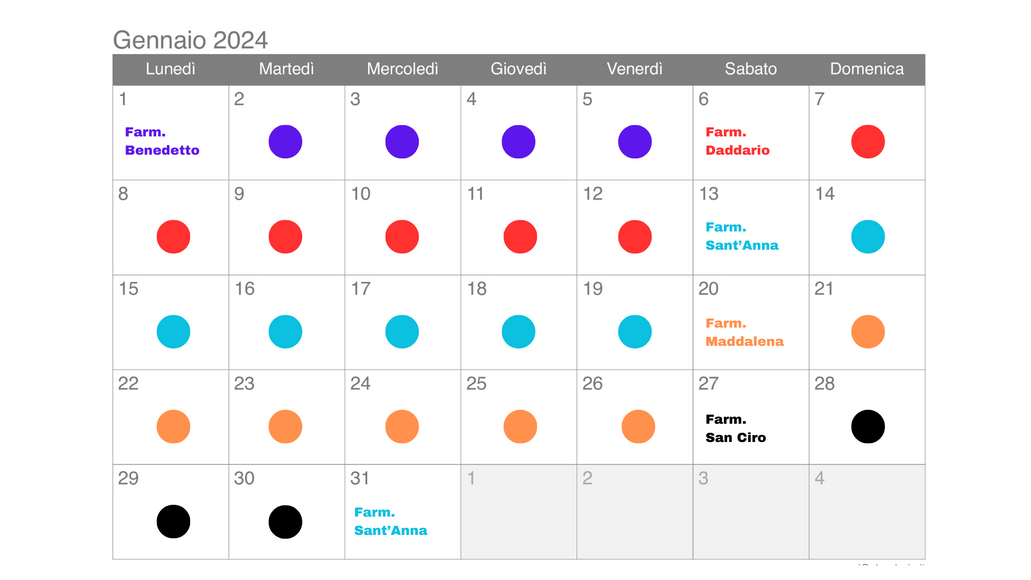 Calendari Farmacie di Turno Farmacia San Francesco Trova la Farmacia