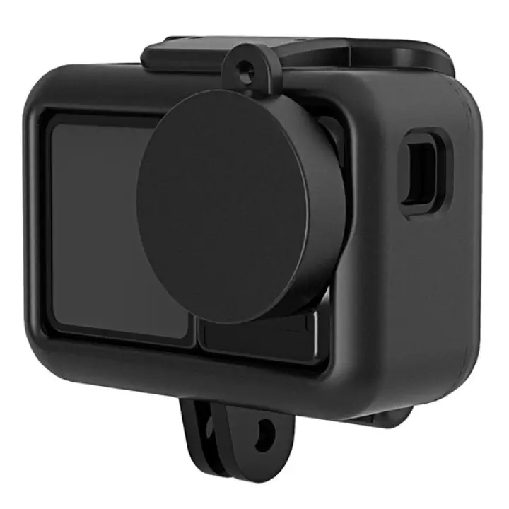 Thumbnail: TELESIN SILICON RUBBER CASE COVER FOR DJI OSMO ACTION WITH CAP